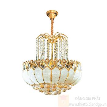 Đèn chùm pha lê cao cấp Ø500*H500+400, E14*8 lamp, 37 crystals NC 015